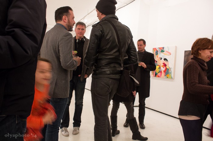 The art crowd at BFP in Bushwick.