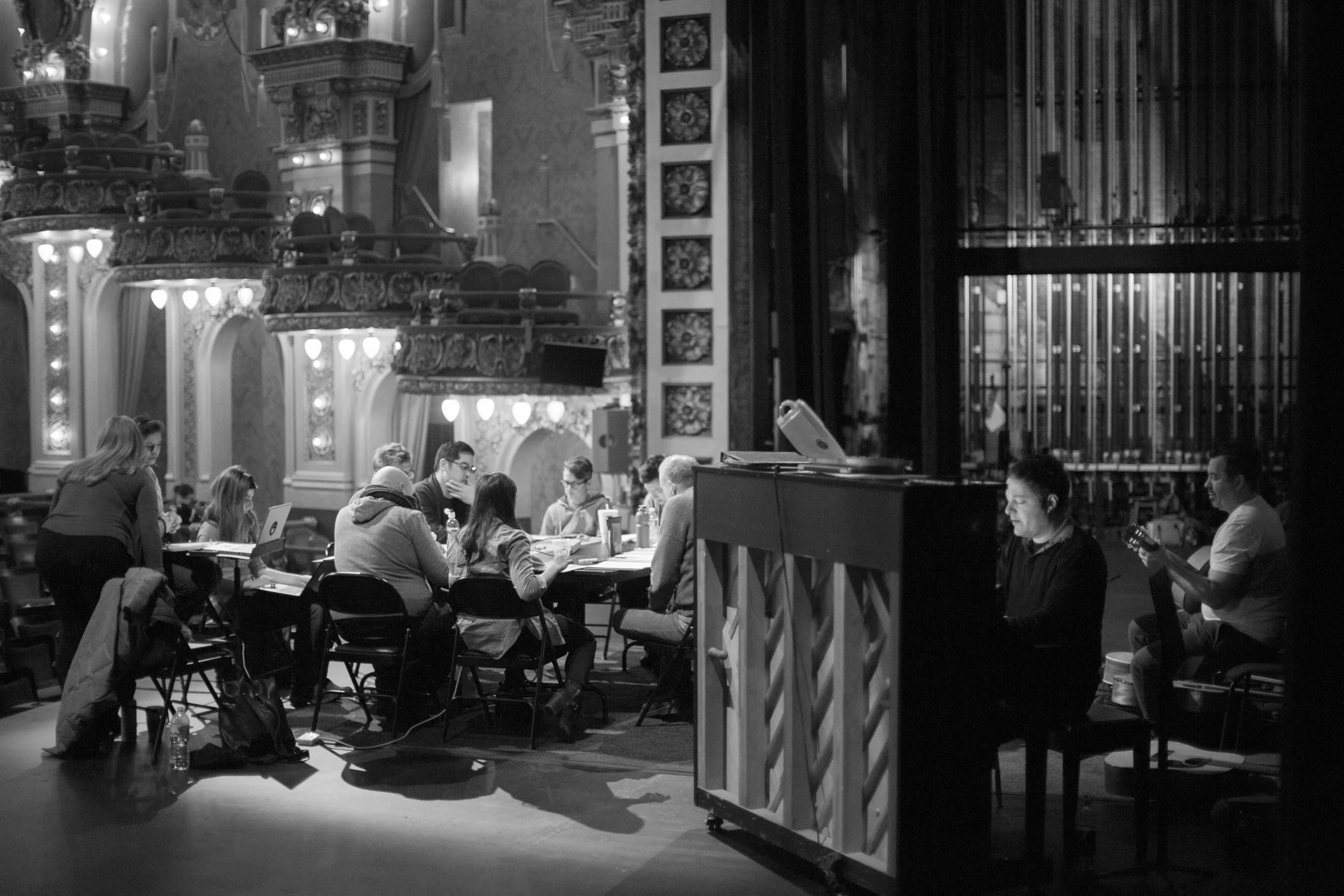 Whisper House rehearsals, Majestic Theater Boston