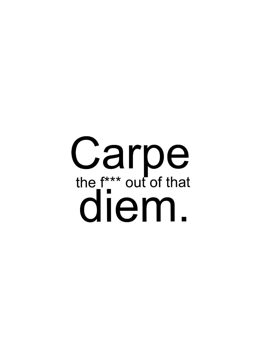 Carpe Diem Definition Print