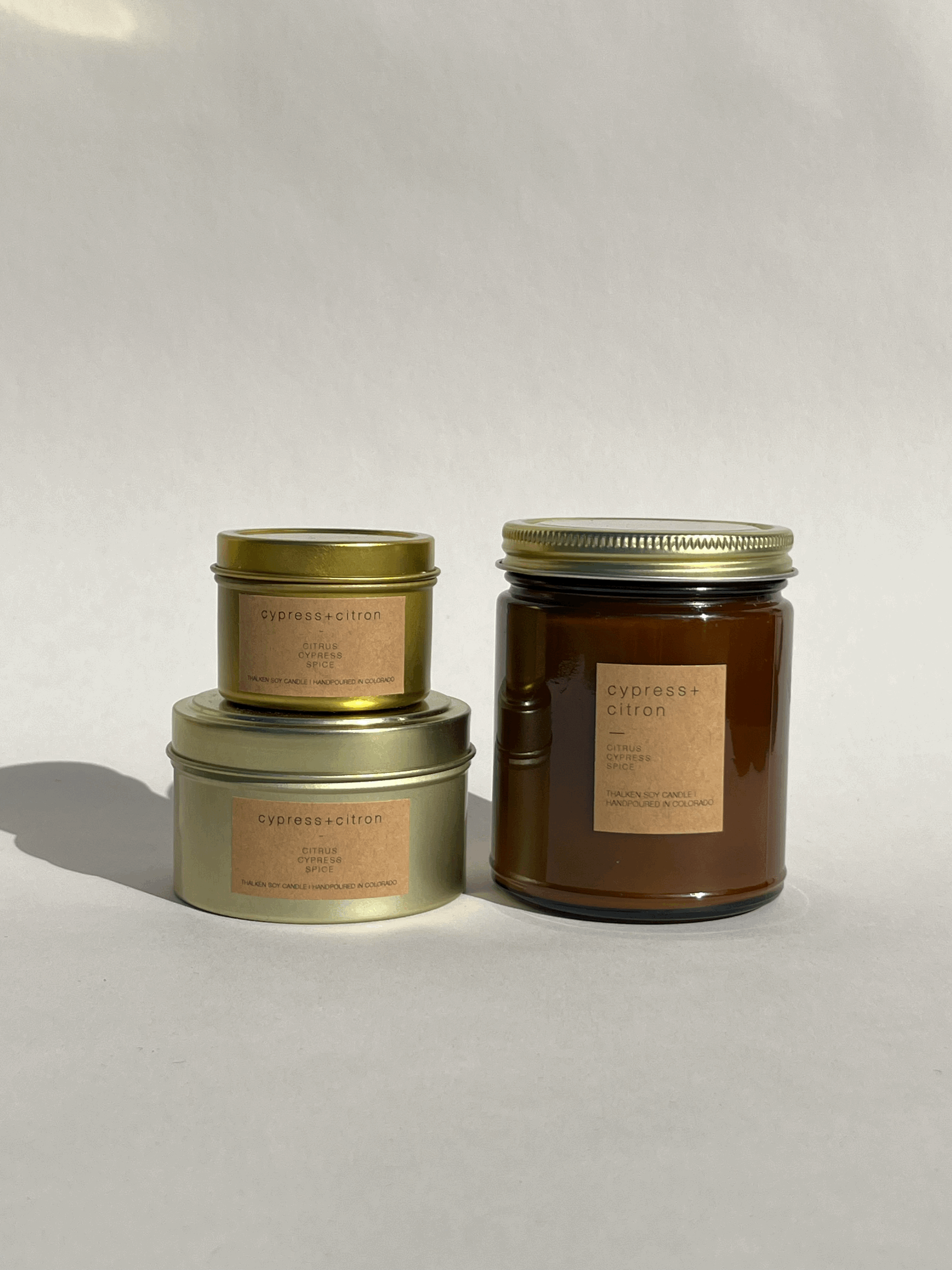 Cypress + Citron Candle