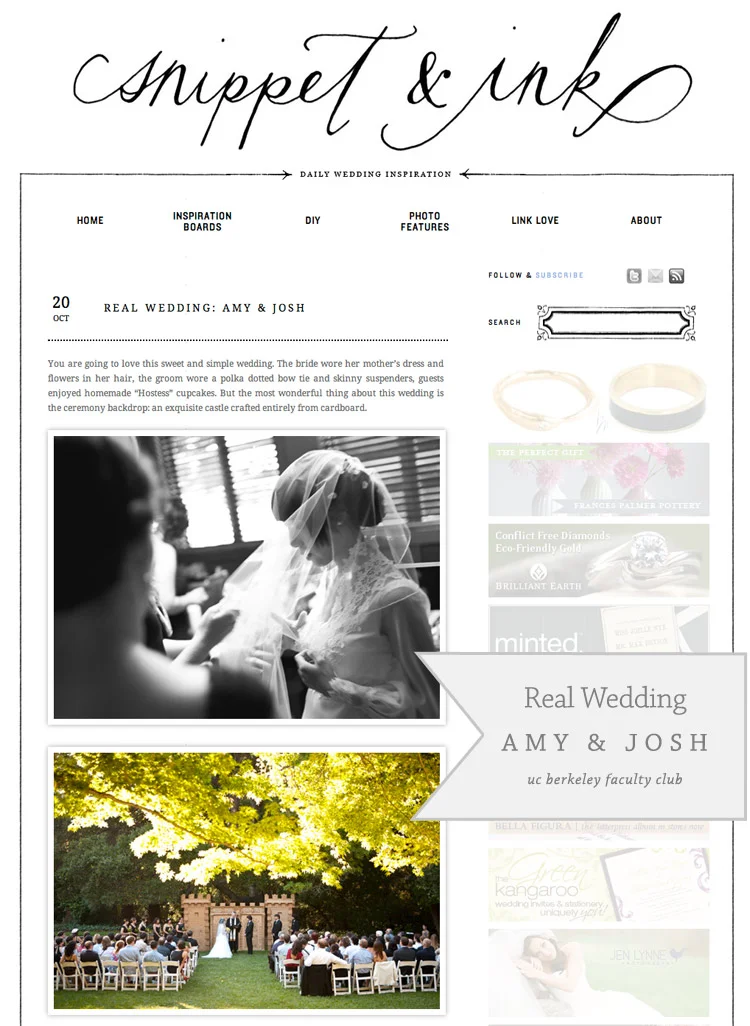 Amy and Josh on Snippet and Ink