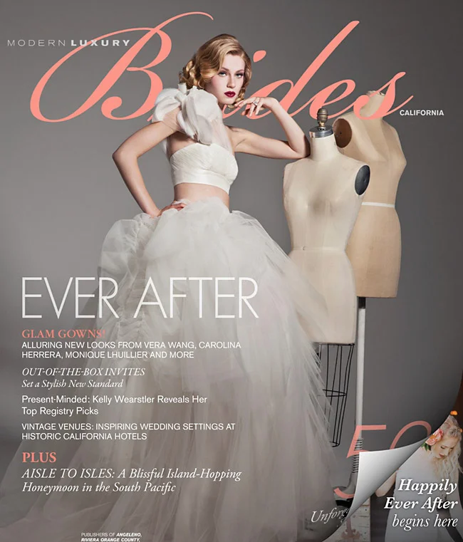 Featured in Brides California Magazine