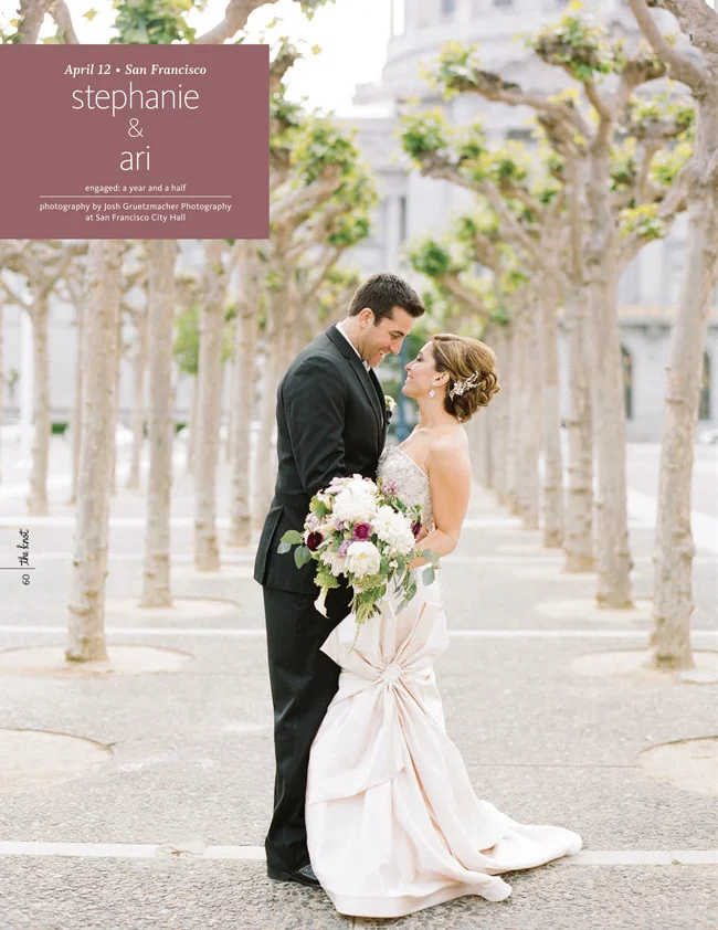 SF City Hall Wedding Featured in The Knot