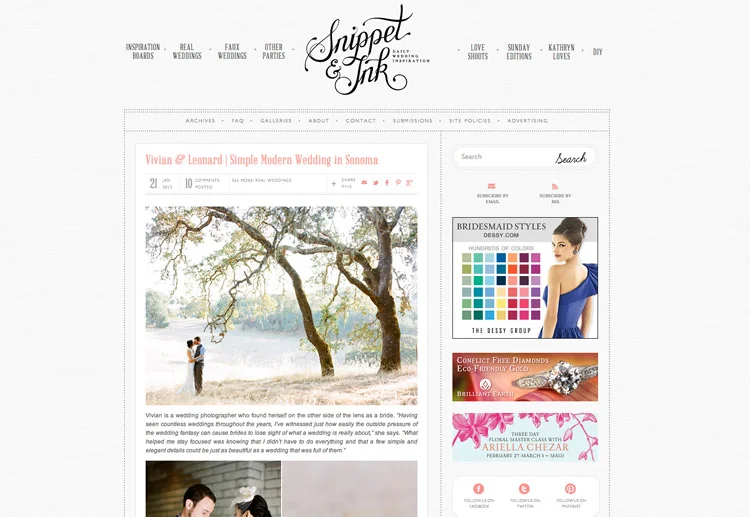 Viv and Len on Snippet and Ink