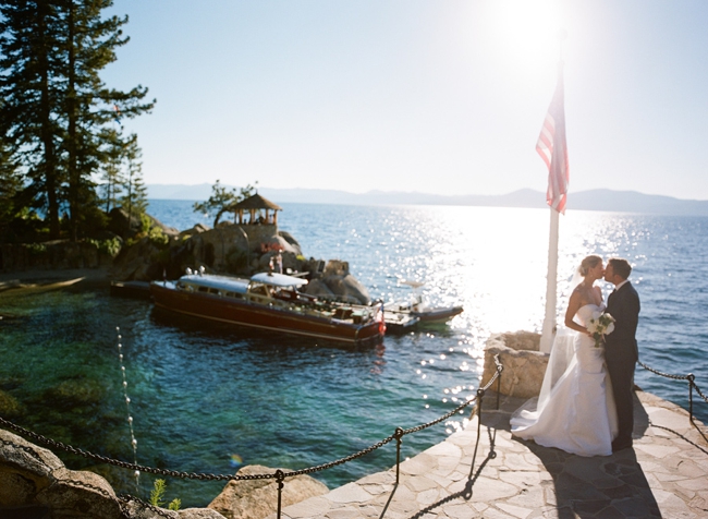 Wedding at the Thunderbird Lodge Lake Tahoe