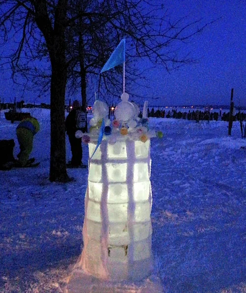 Ice Sculpture for Book Across the Bay