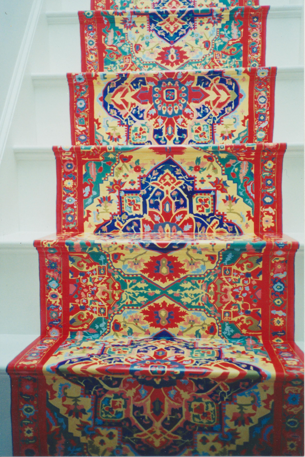 Trompe L'Oeil staircase rug