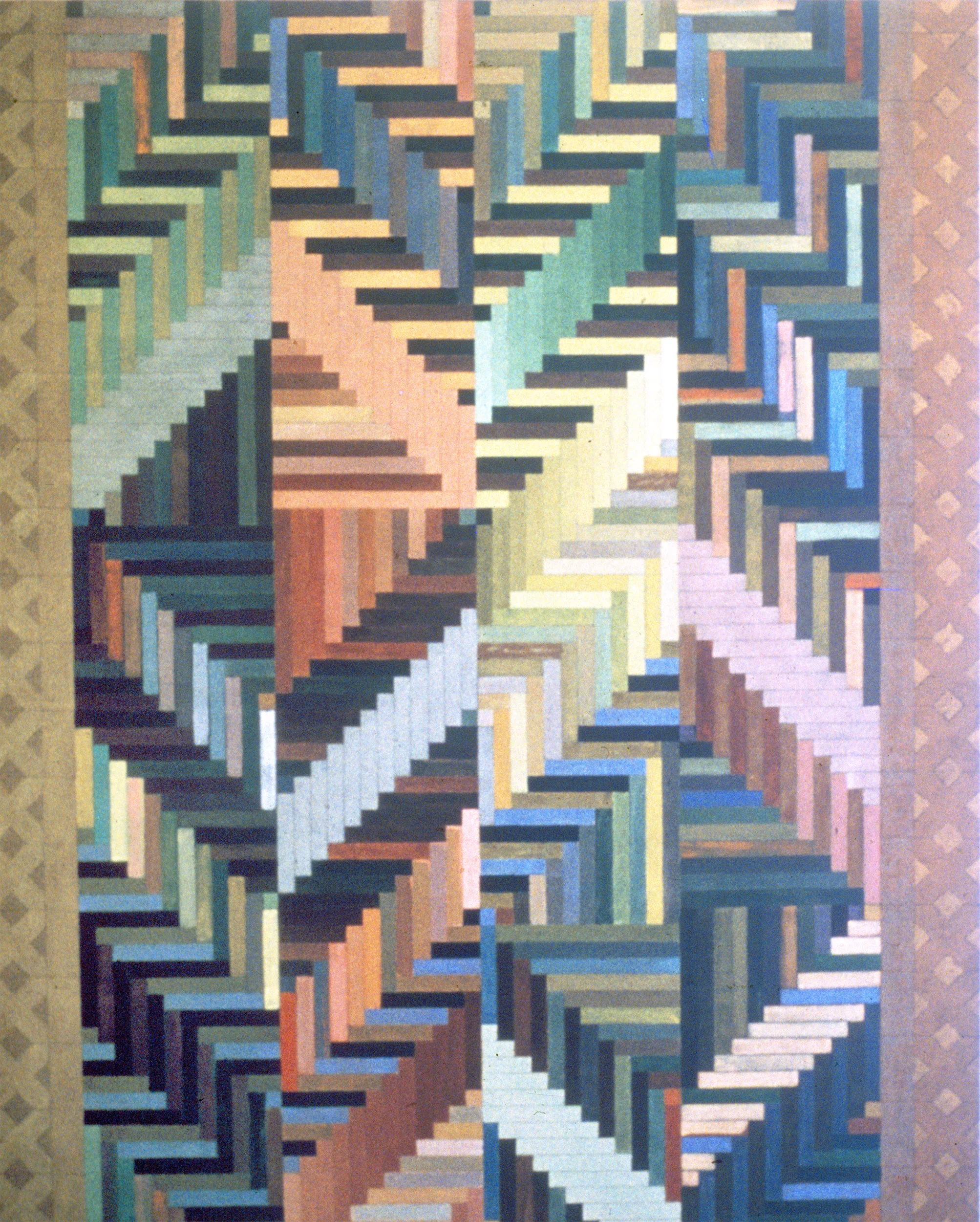 Notions of Finish: the Portal, 1974, acrylic, graphite/canvas, 78 x 60”