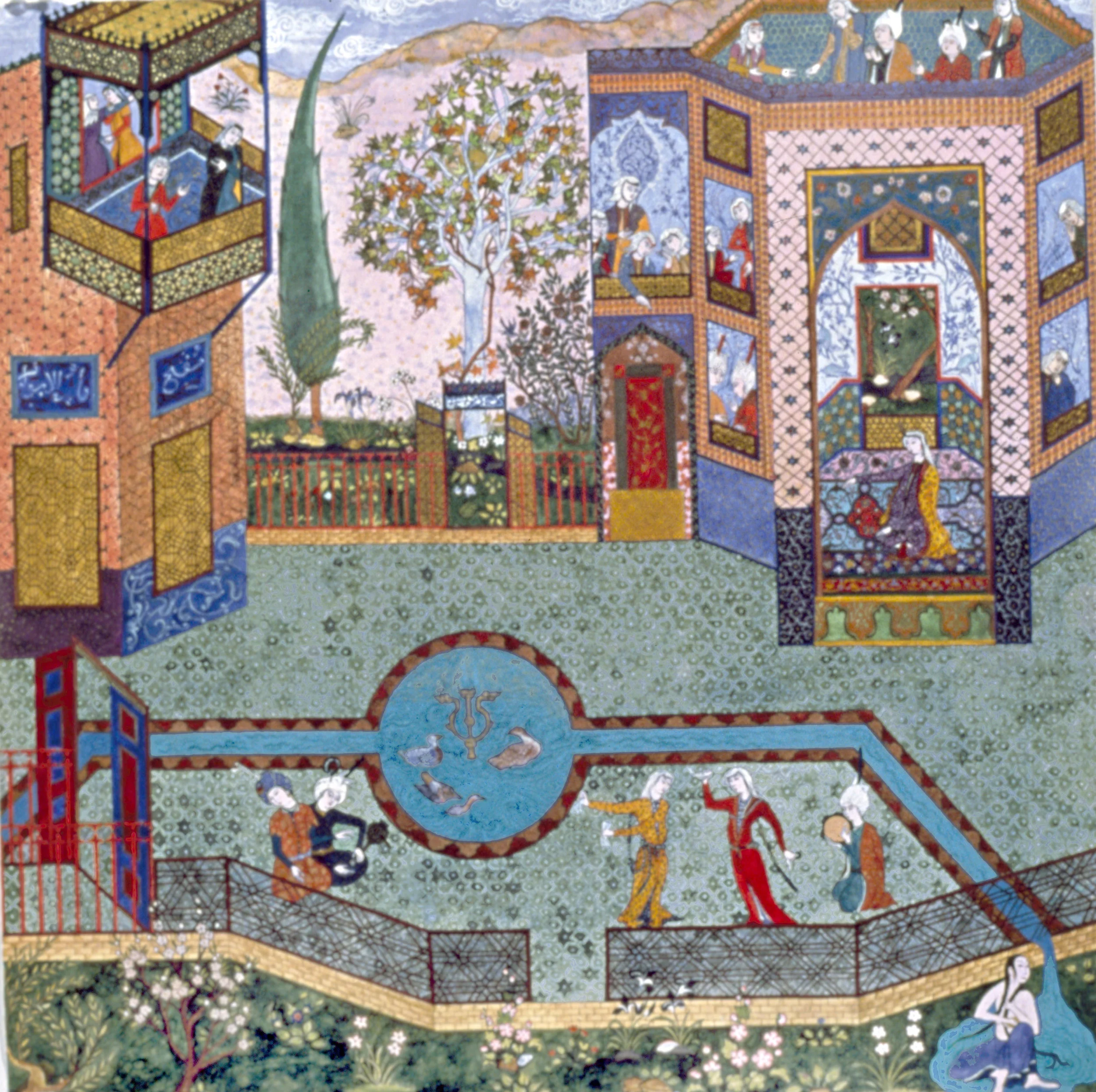 Art Historian’s Joke: Persian Woman, 1986, watercolor/acrylic/paper, 22 x 22”