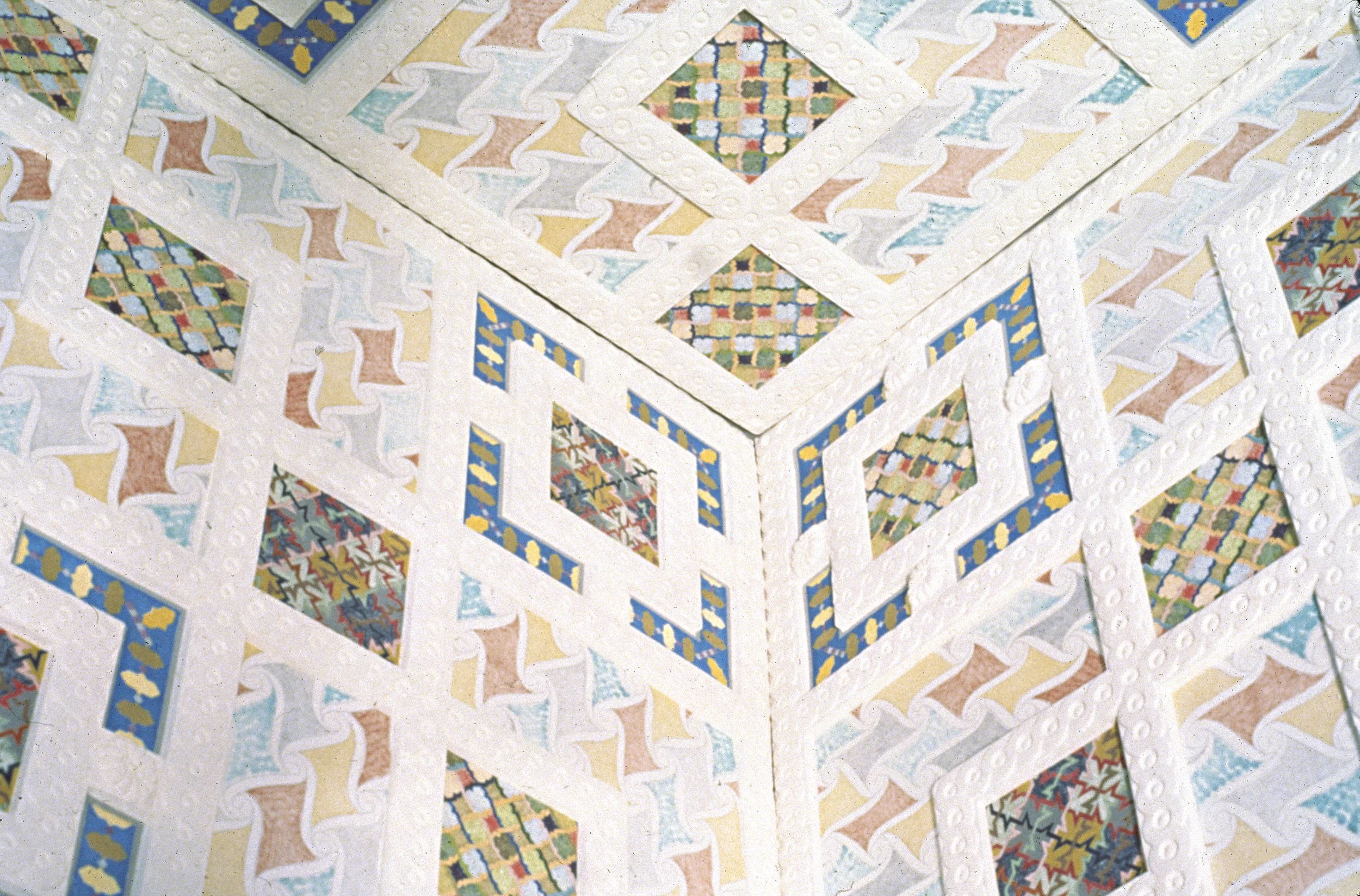 Homage to Robert Adam, Crown Point Gallery, 1982, etching, acrylic/cast paper