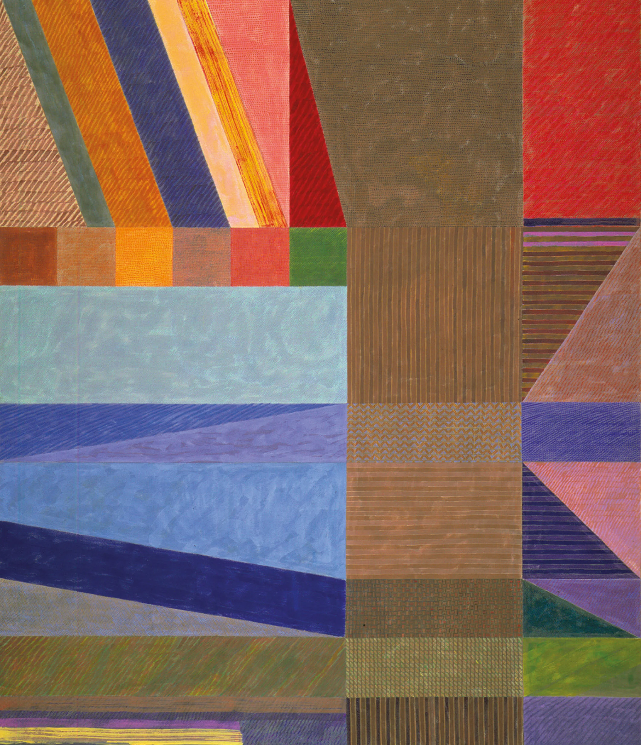 Buffalo Dance, 1973, acrylic/canvas, 78 x 66”