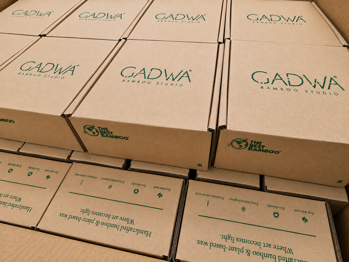 GADWA bamboo candle wholesale packaging ready to ship — The Best Bamboo Colombia export