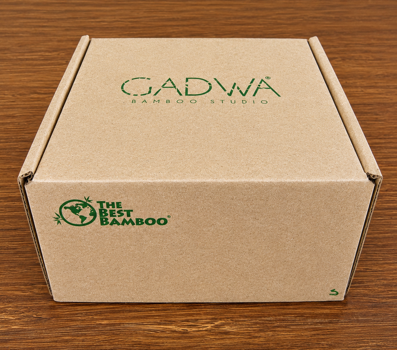 GADWA Bamboo Studio sustainable cardboard packaging box by The Best Bamboo — glue-free recyclable eco-friendly candle packaging