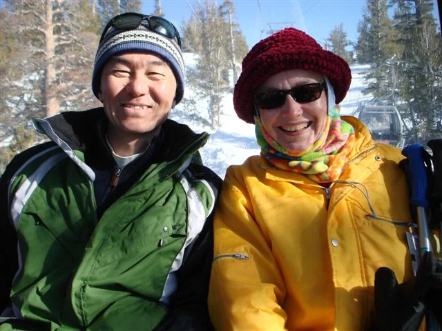 Marival & KD skiing.JPG