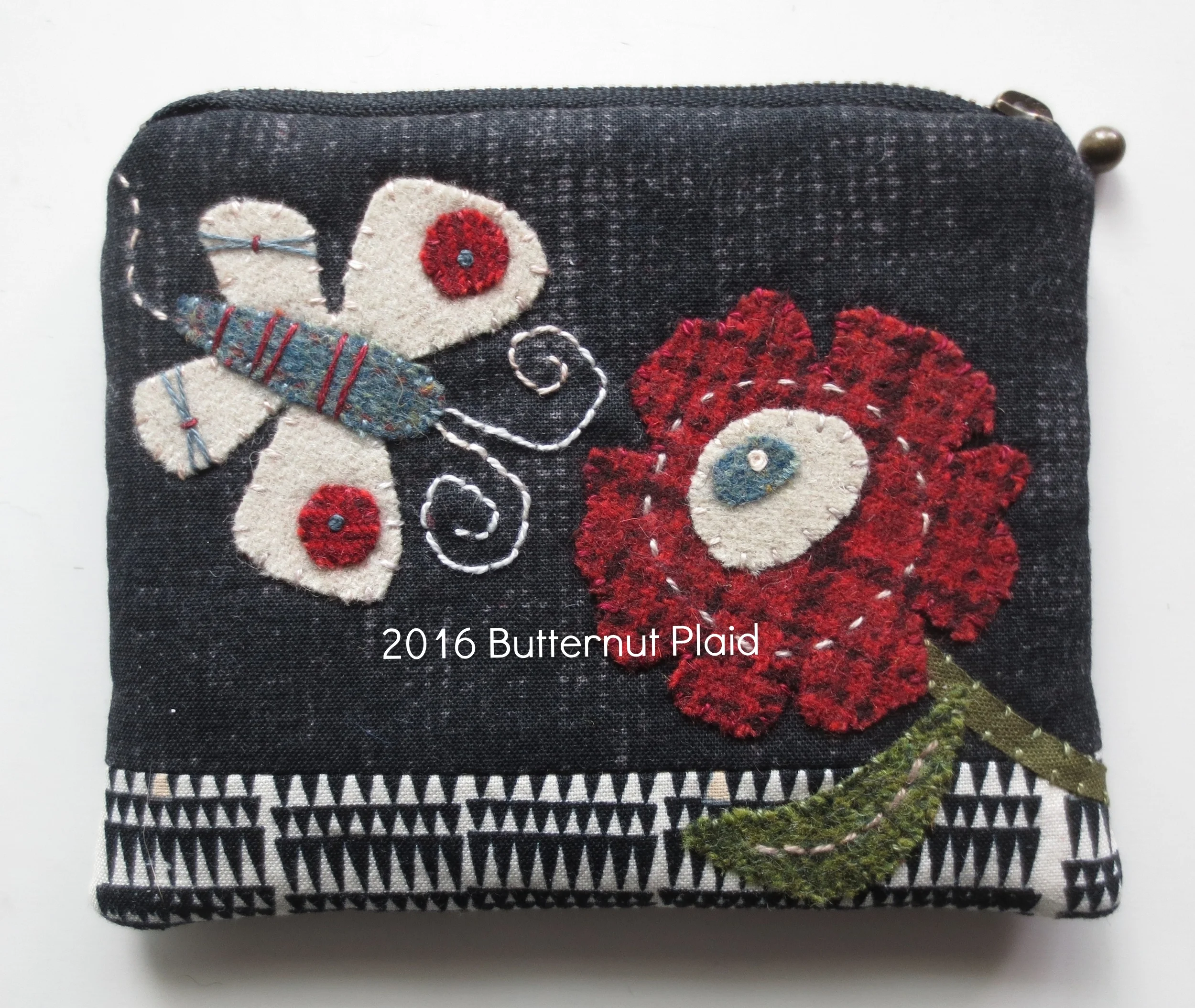 Marsha's Choice Wool Applique Pouch - Back Cover