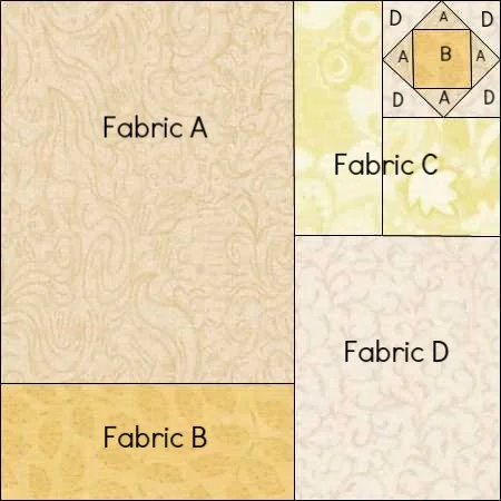 Block Layout for Flowers From My Garden Mystery Quilt
