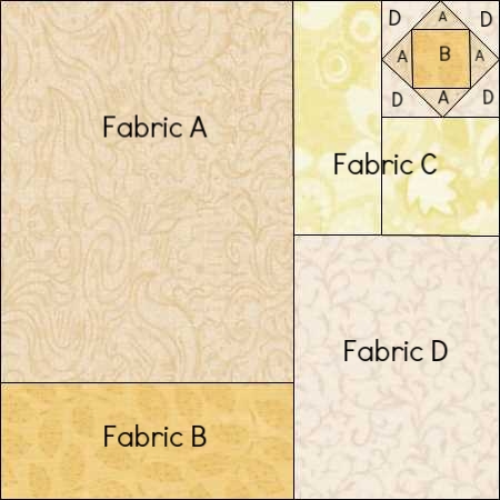 Block Layout for Flowers From My Garden Mystery Quilt