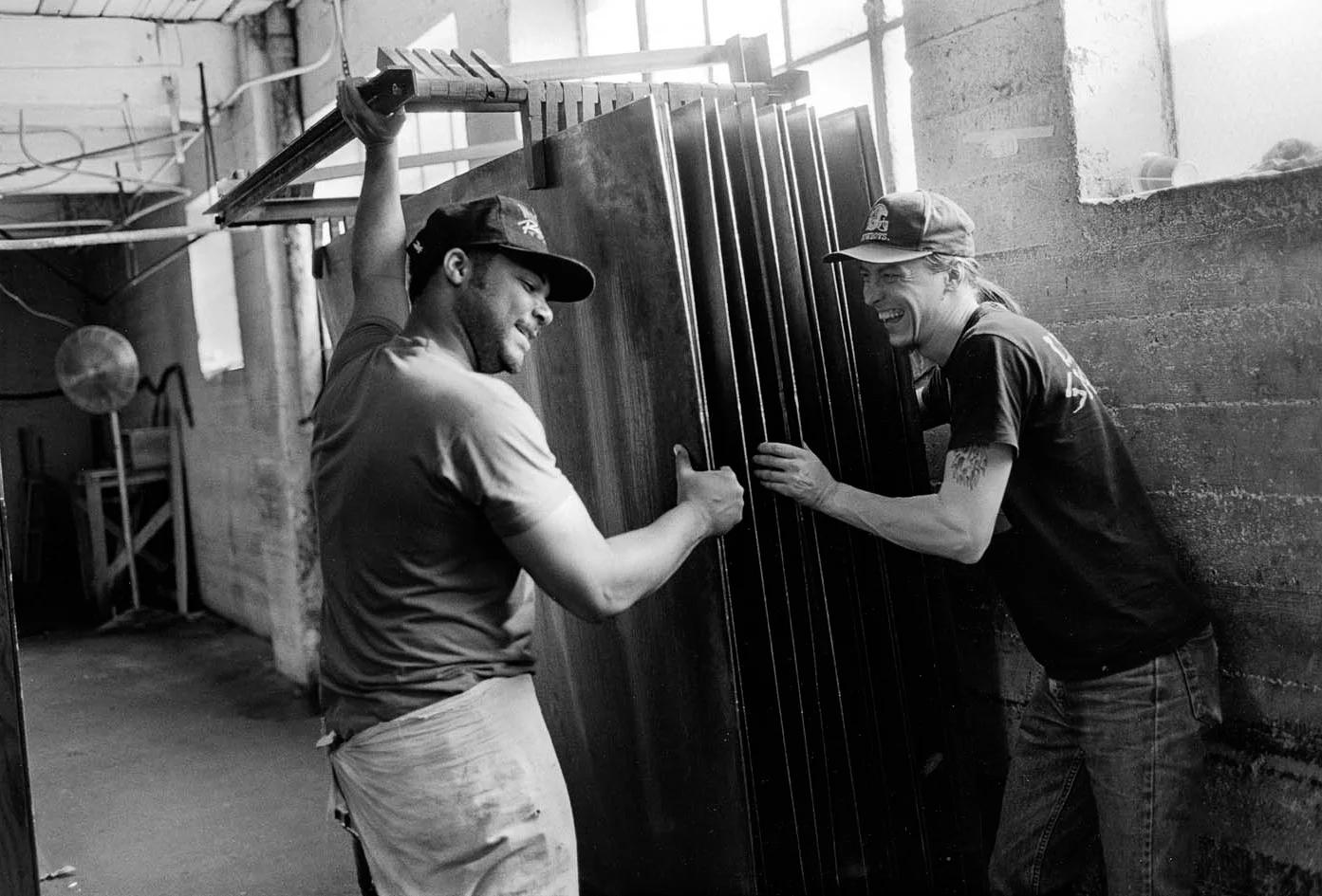  Donald and Rodney, veneer department 
