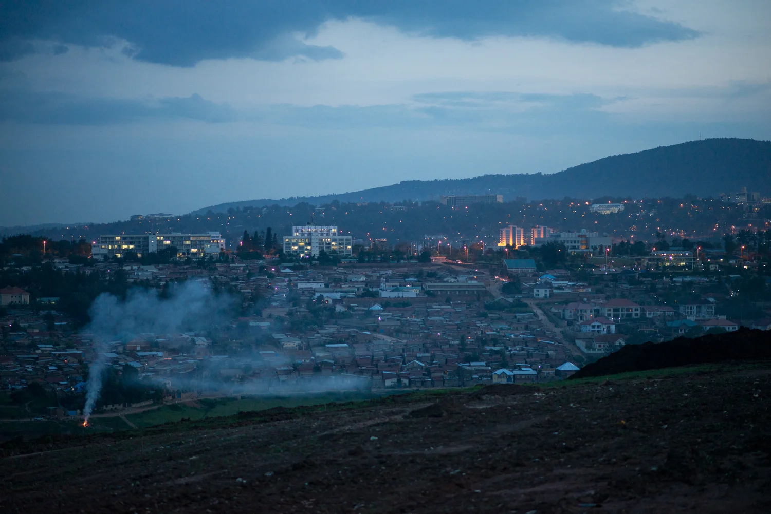  Kigali from future housing development in Gaculiro 