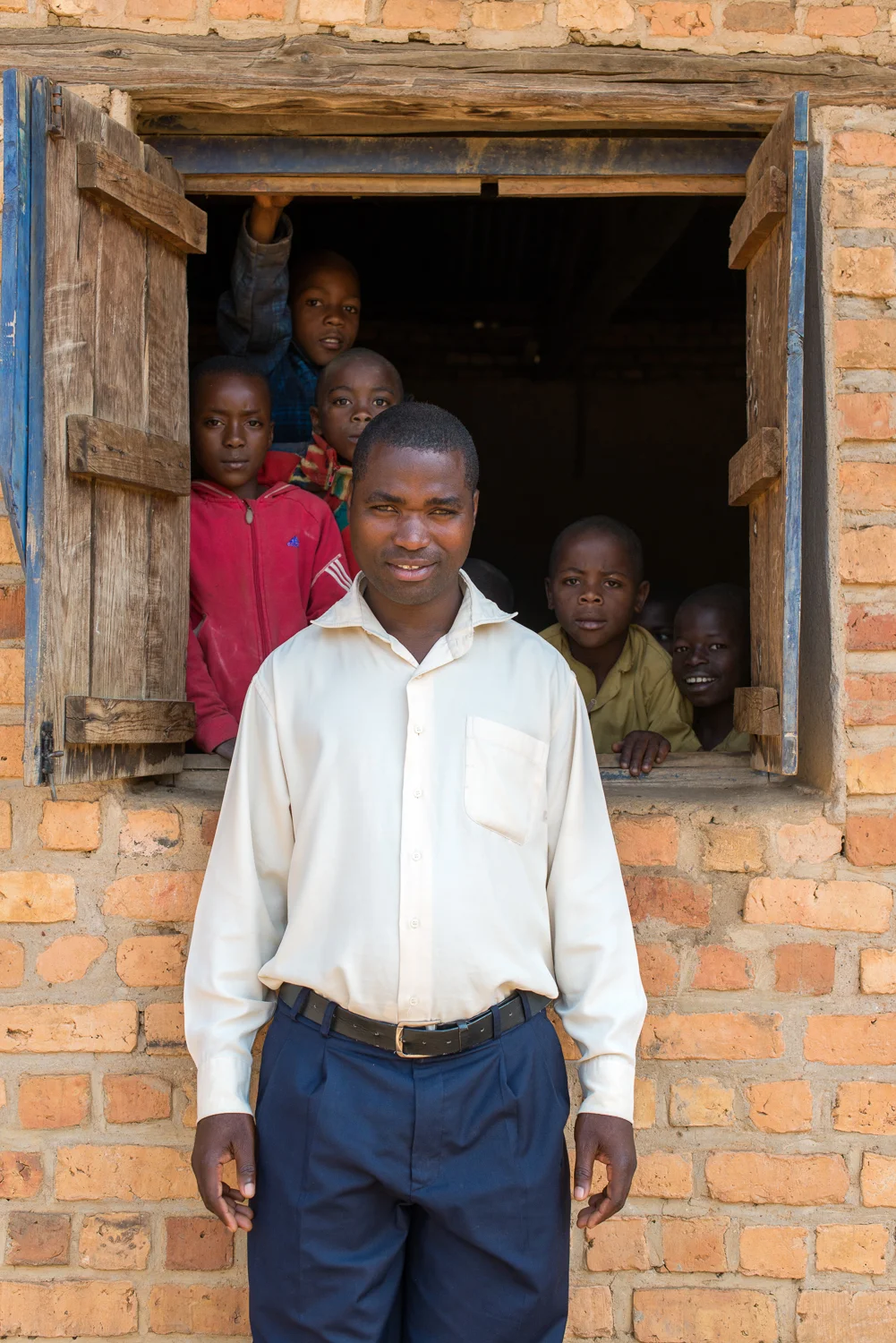  Principal at G.S. Kiruli, a combined primary and secondary public school in the village of Kiruli 