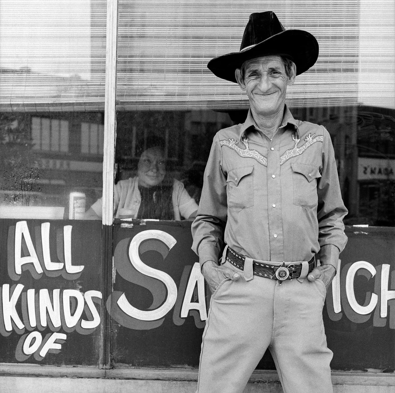  T. Cash and Betty, Downtown Durham 1982 