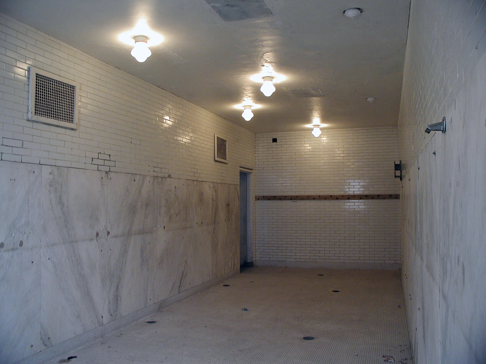  Men's locker room, proposed for audio program 