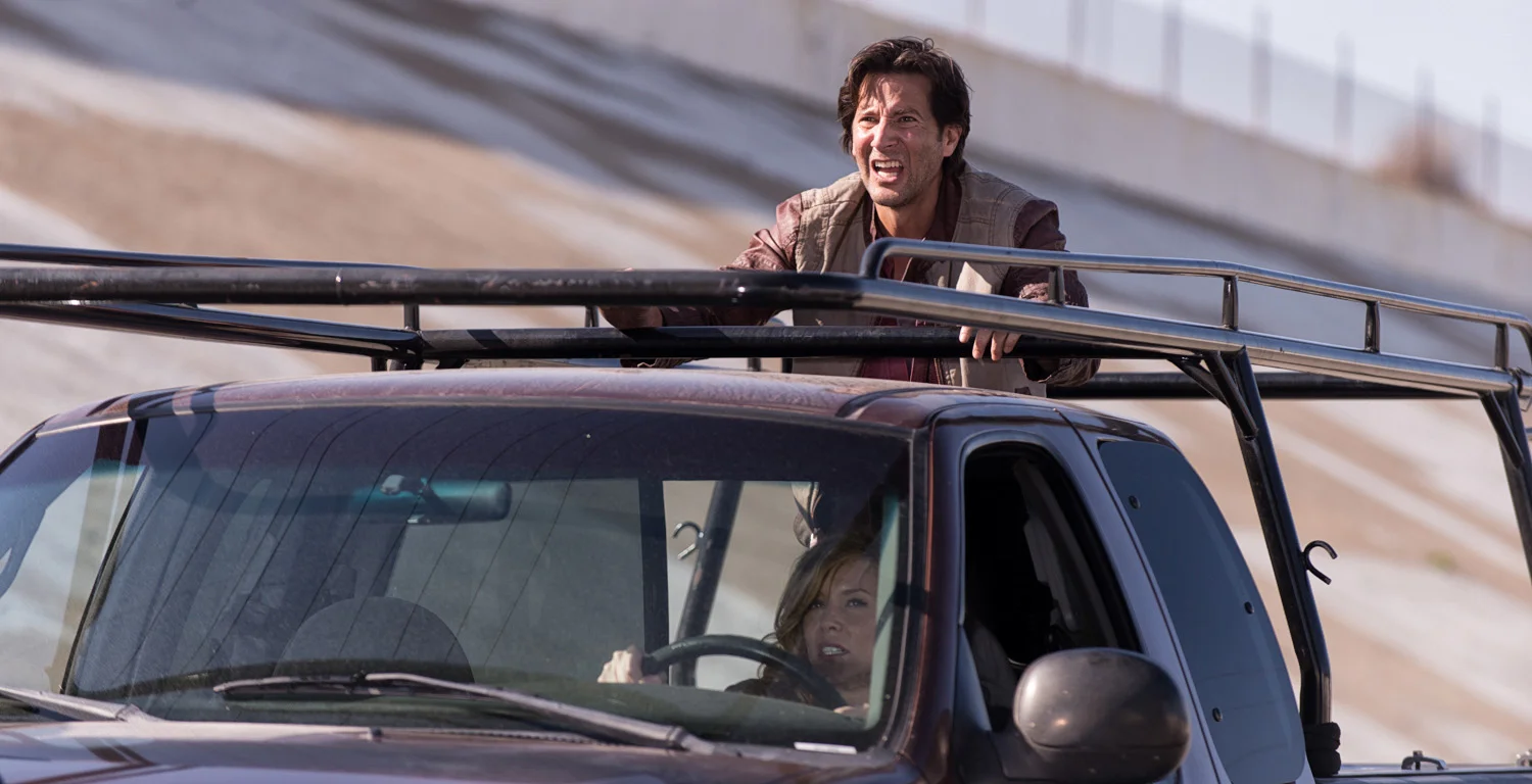Henry Ian Cusick and Kristen Dalton in 10.0 The Big One