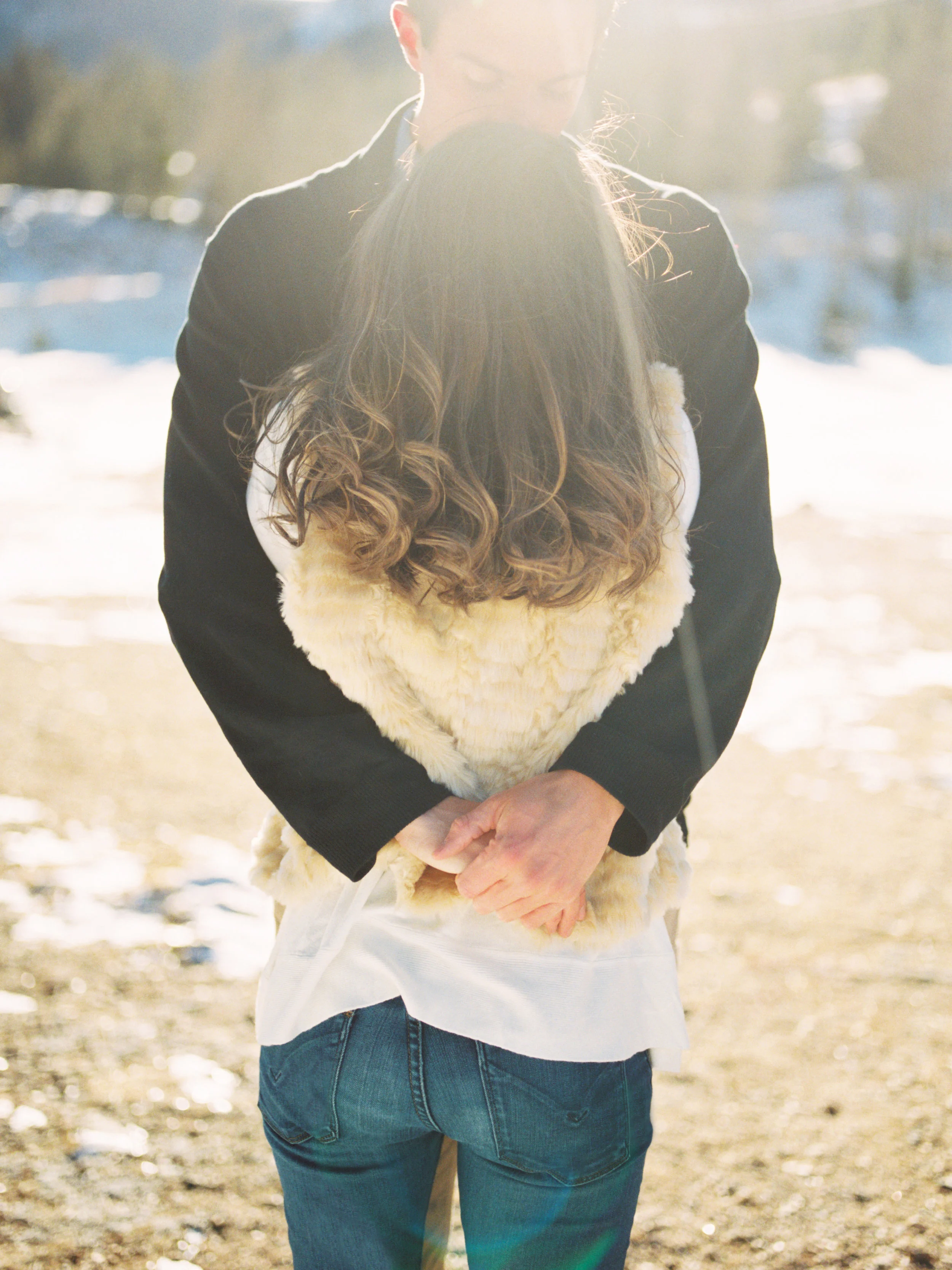 Mountain Top Winter Engagement Session