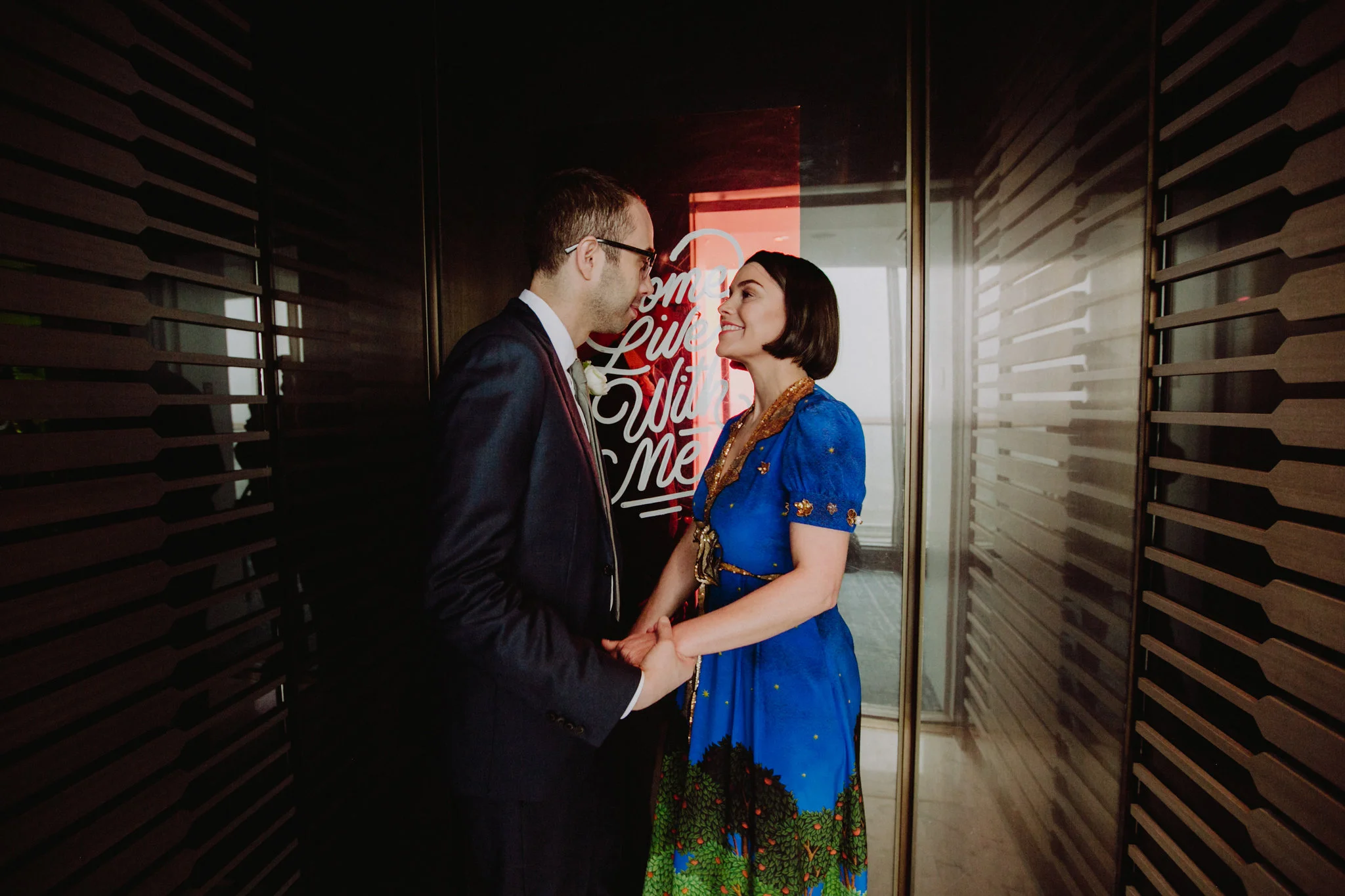 Nitehawk Cinema Wedding Brooklyn Chellise Michael