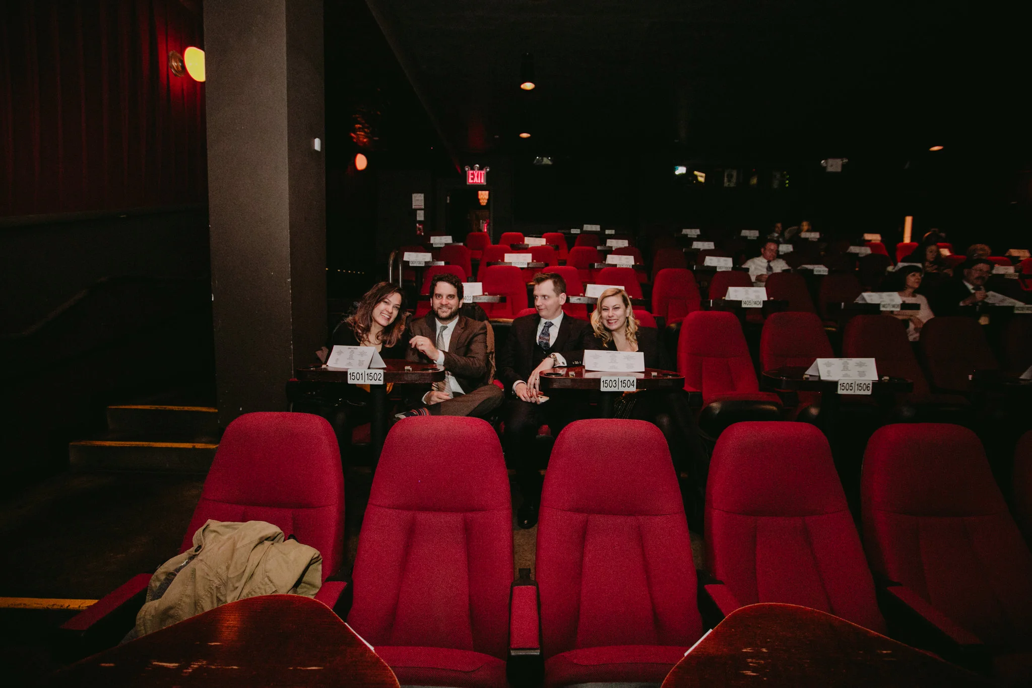 Nitehawk Cinema Wedding Brooklyn Chellise Michael