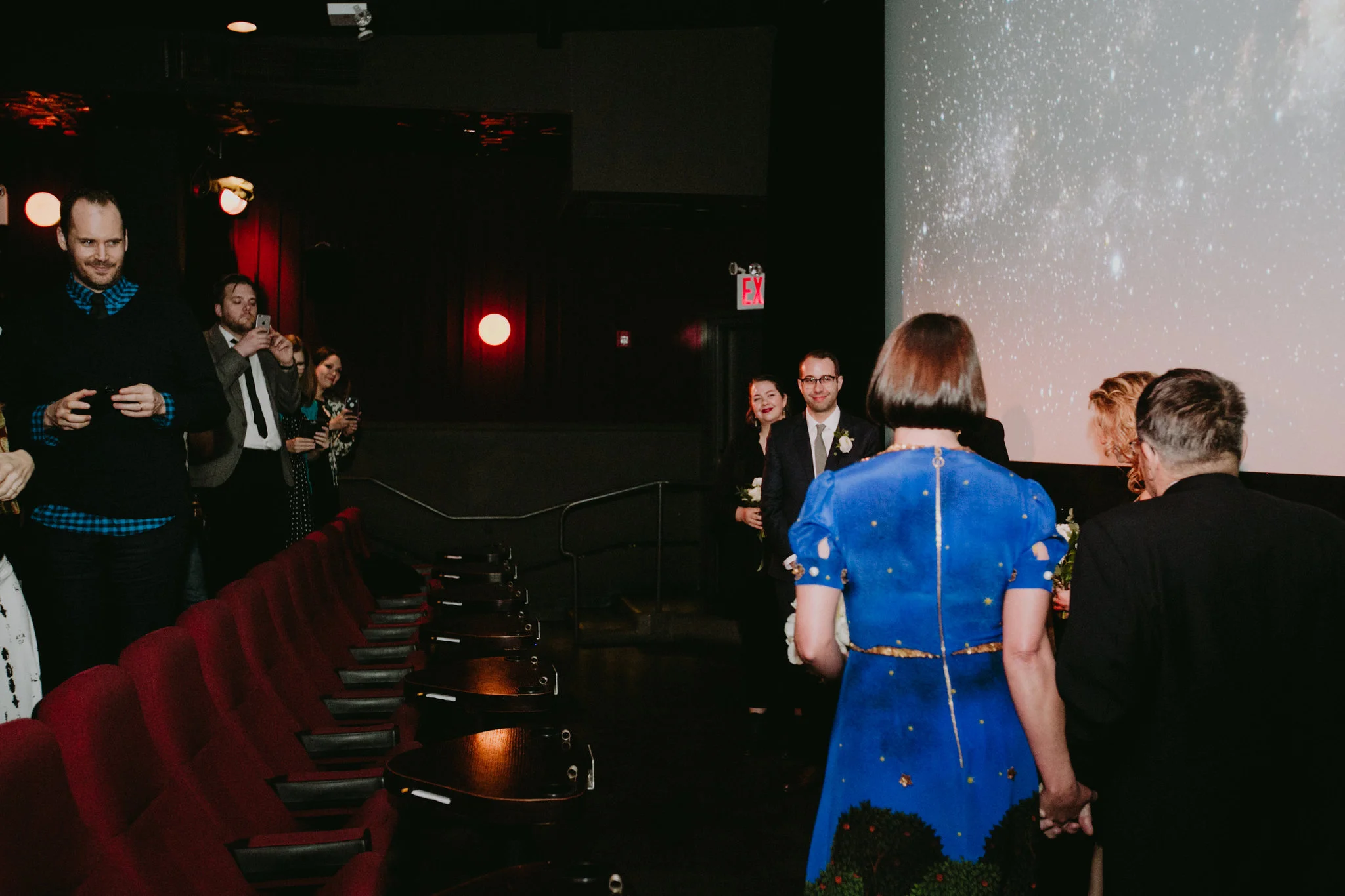 Nitehawk Cinema Wedding Brooklyn Chellise Michael