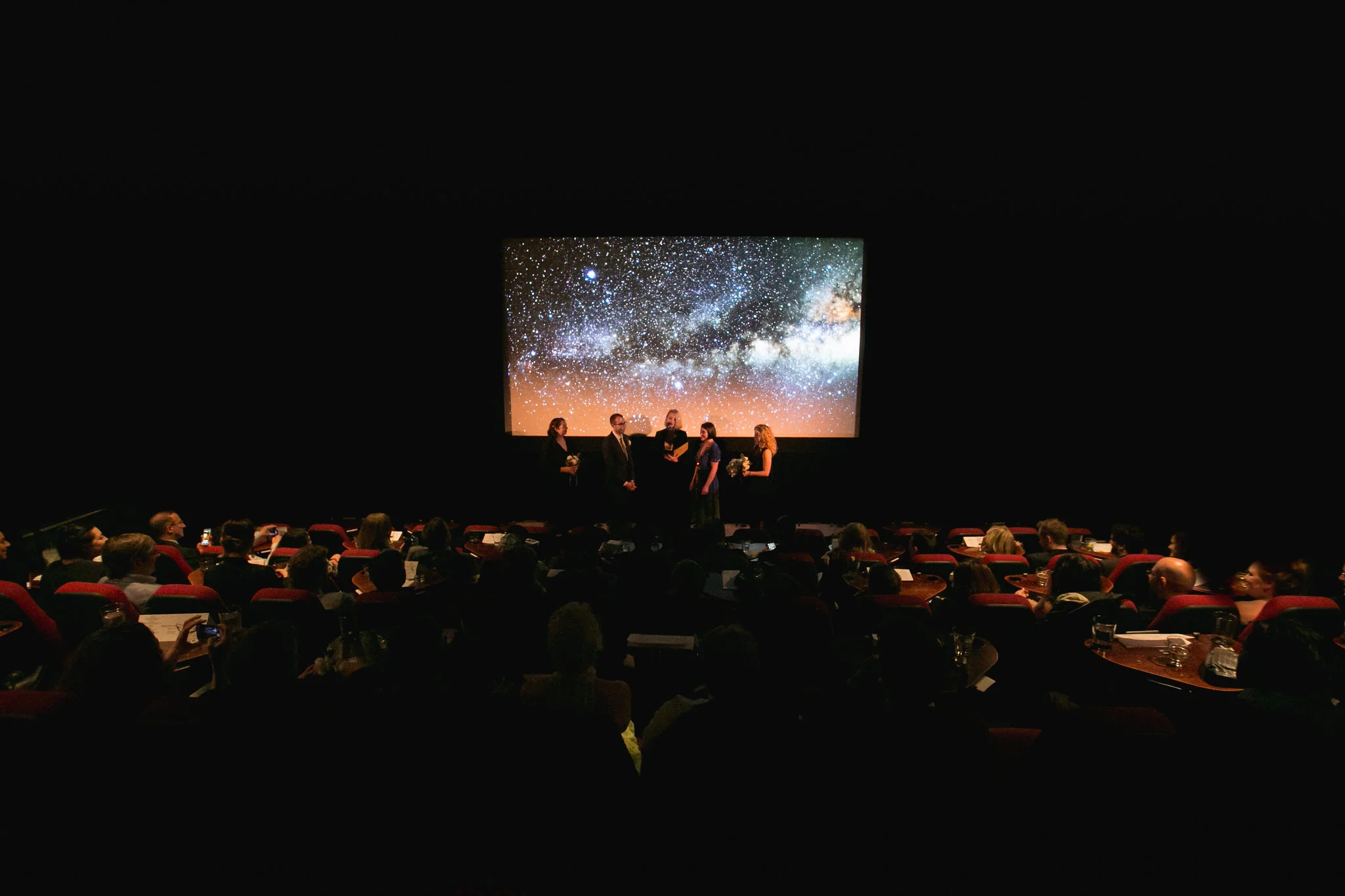 Nitehawk Cinema Wedding Brooklyn Chellise Michael