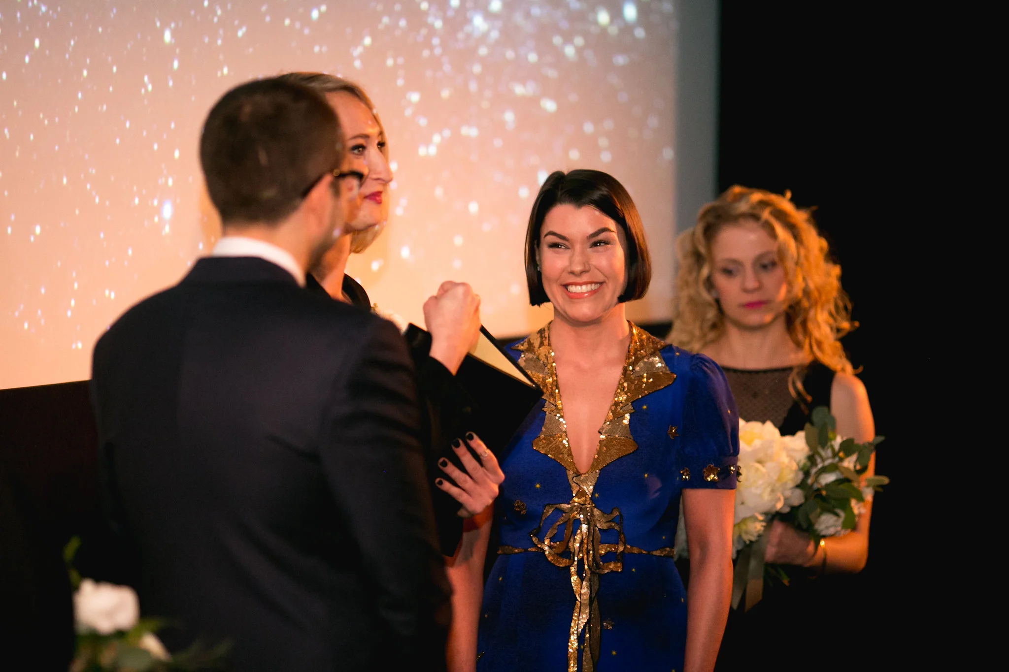 Nitehawk Cinema Wedding Brooklyn Chellise Michael