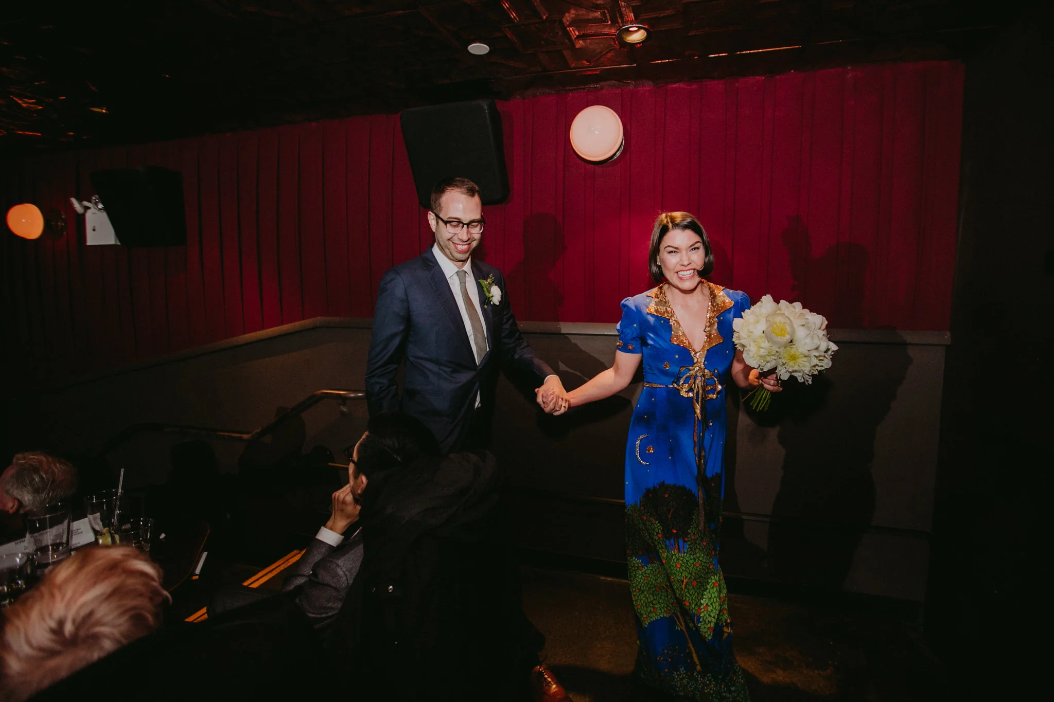 Nitehawk Cinema Wedding Brooklyn Chellise Michael
