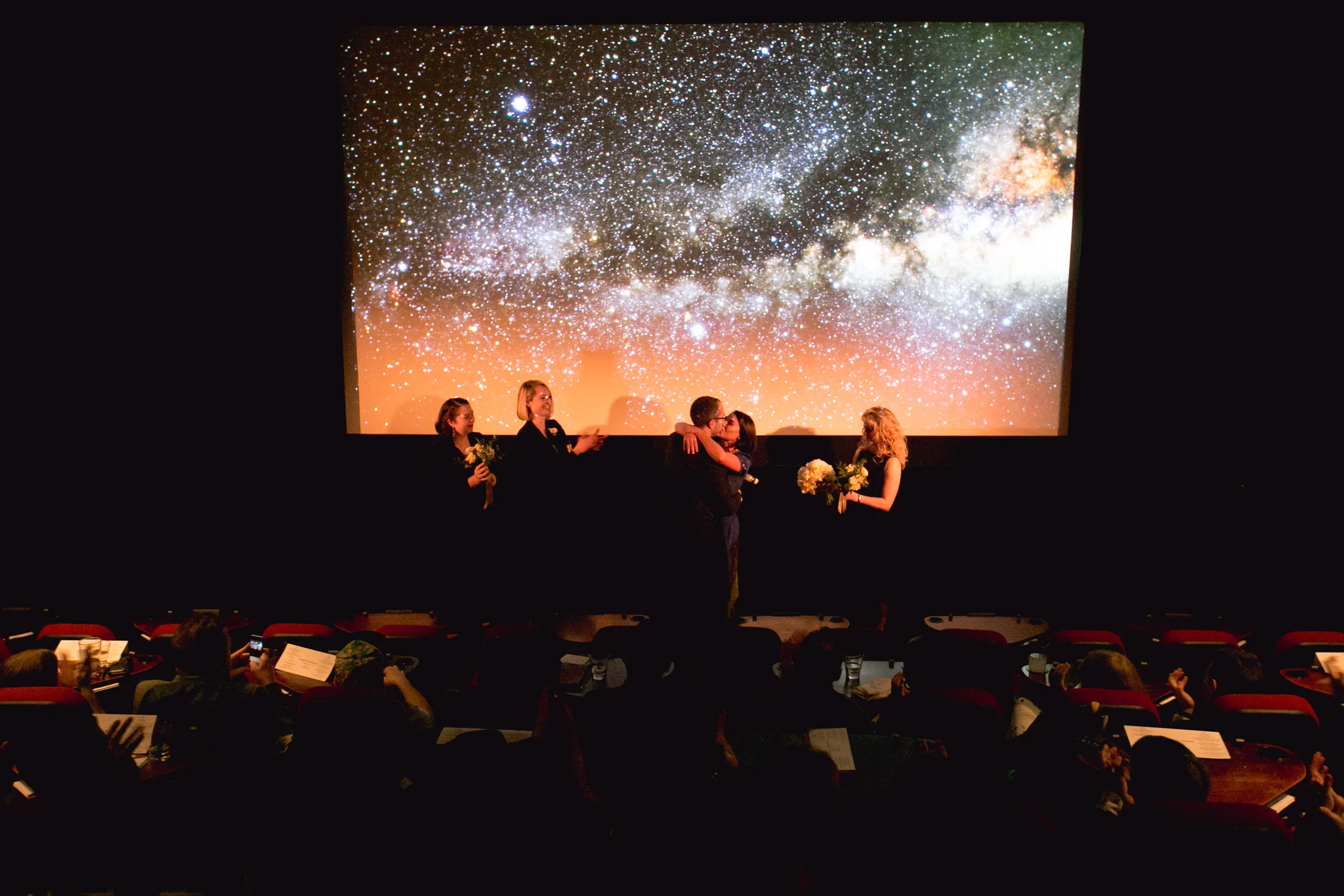 Nitehawk Cinema Wedding Brooklyn Chellise Michael