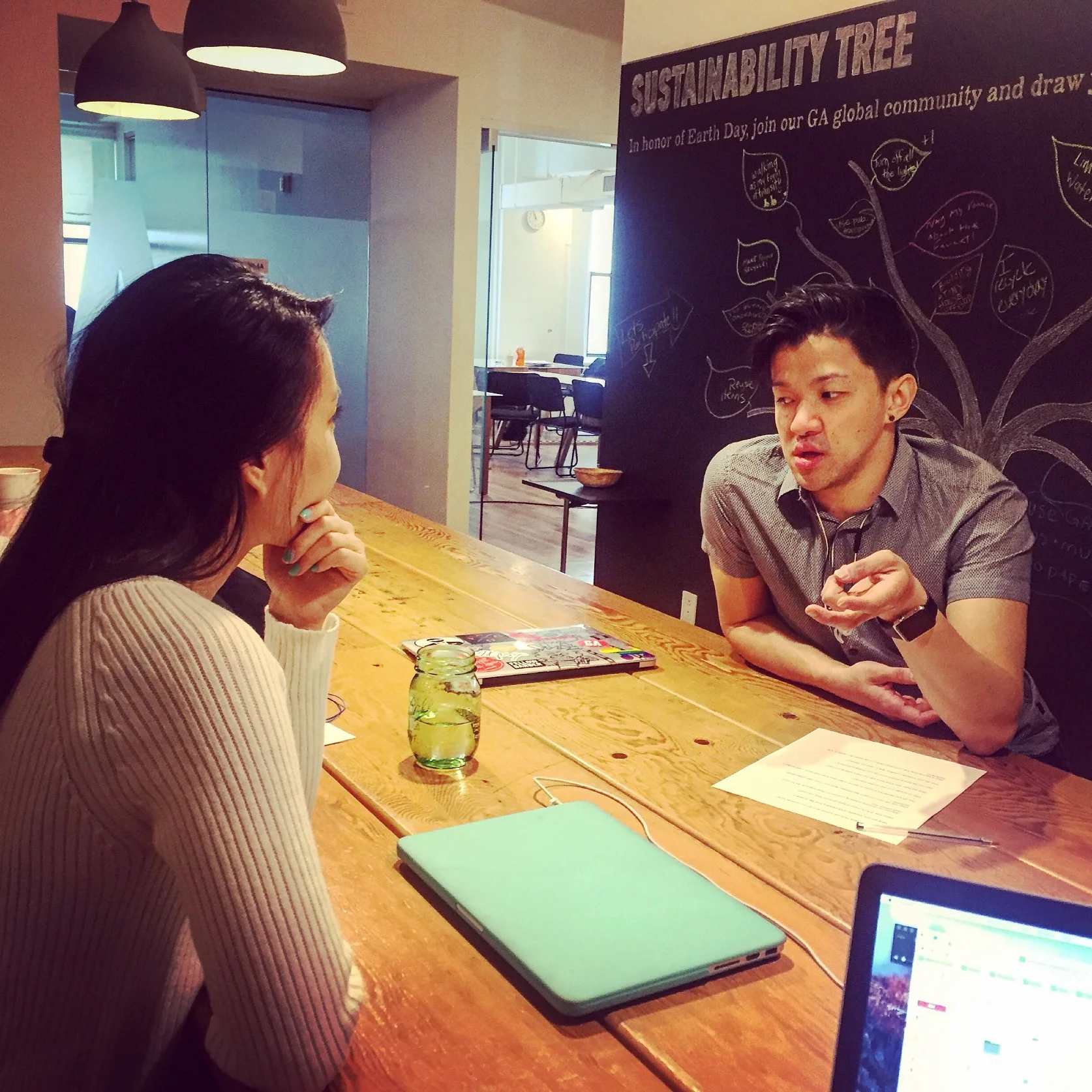Chris interviews a user who has worked in the restaurant industry in the past.