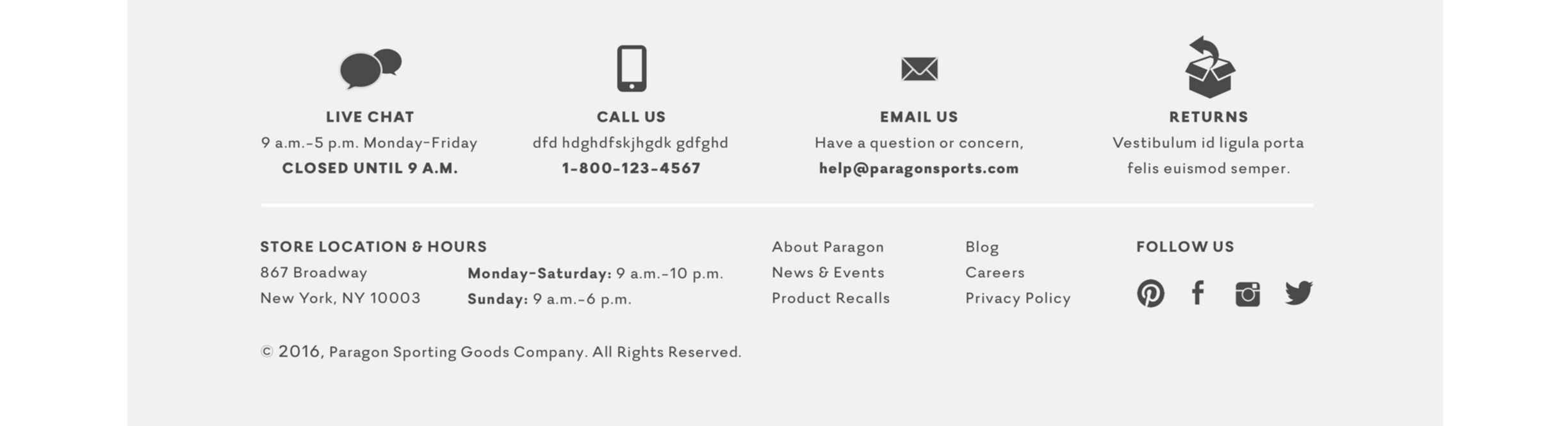 The global navigation includes a footer with “Help” repeated along the top.