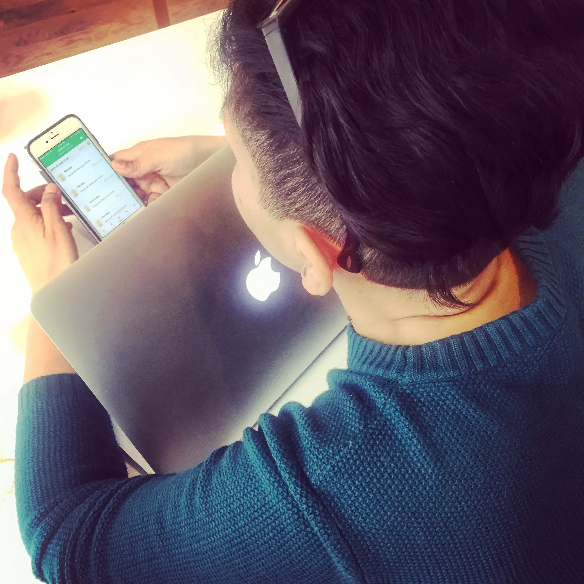 One of our test subjects uses the Slate app for the first time. We recorded audio and video during this session.