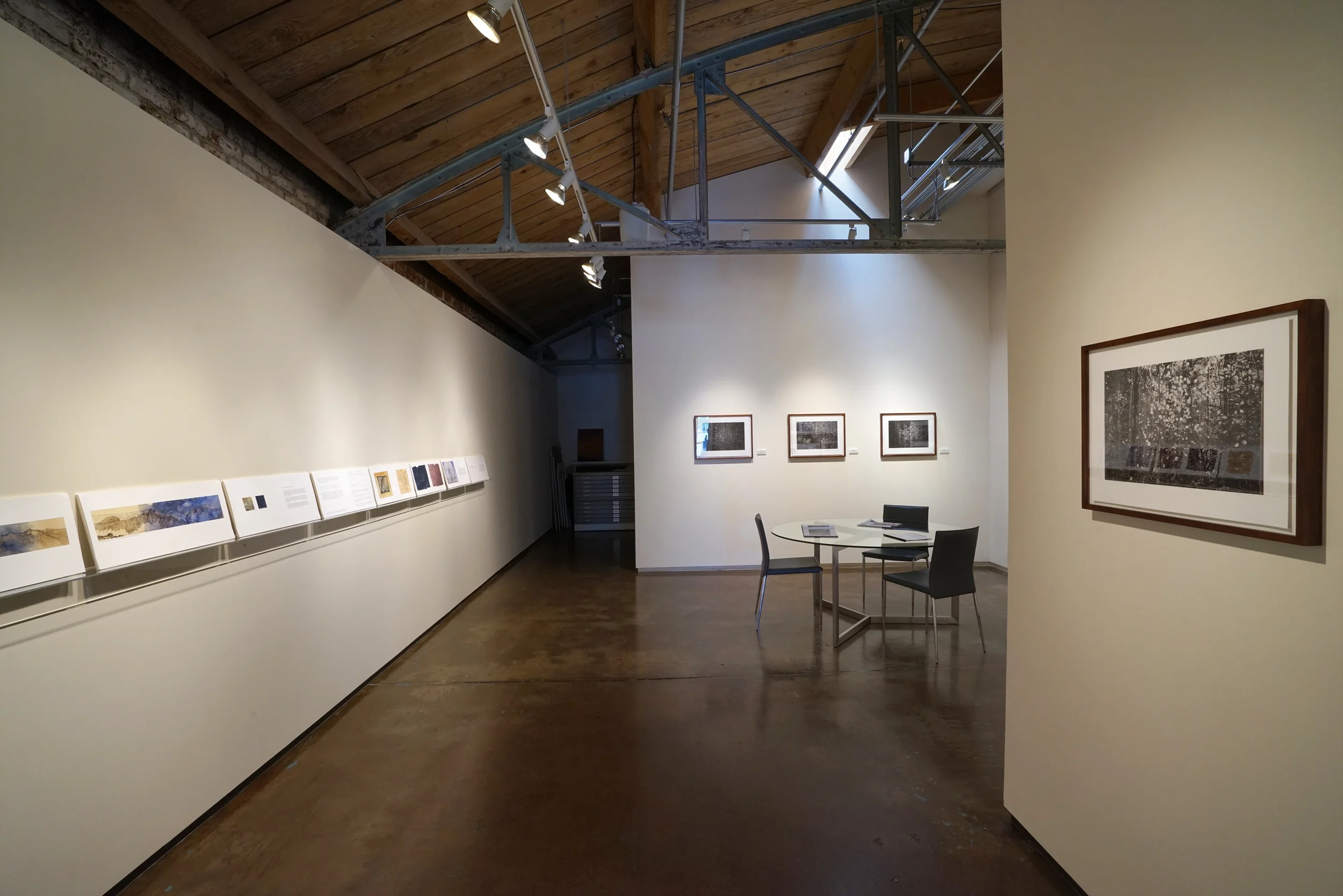 When Stars Come Close: Gustav's Observatory - An artist's book installed on-the-wall with photographs from the project.