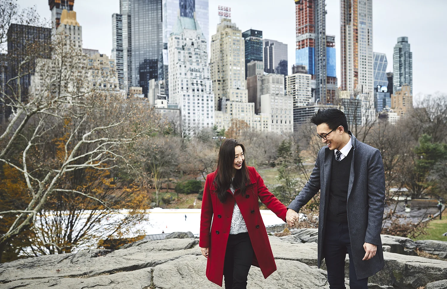 New York City Holiday Engagement Photography Rockefeller Central Park Nyc Bri Johnson Weddings