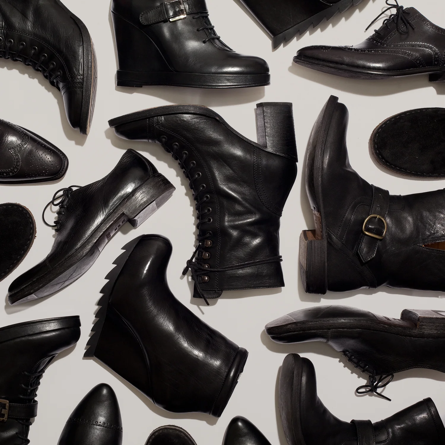 CONSUMPTION | In response to the prompt 'Consumption' I arranged and photographed every pair of shoes I owned. And yes, I really do own every pair.