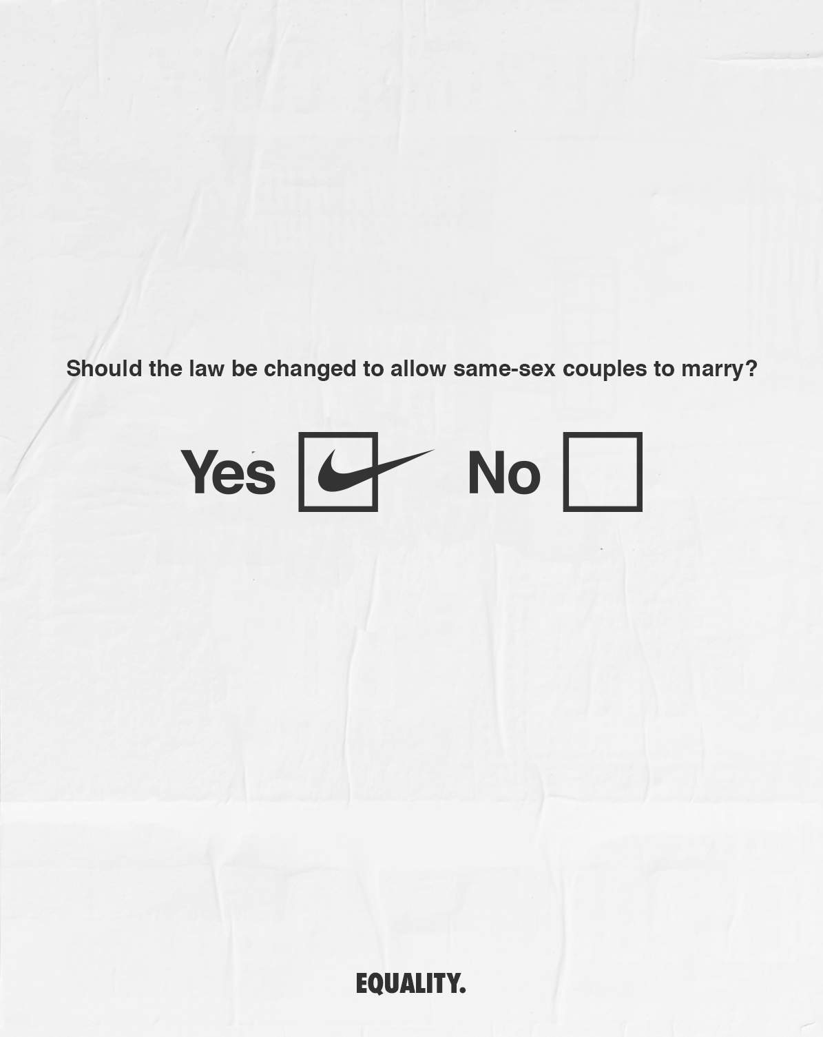 NIKE SWOOSH VOTE | How the world’s most iconic logo became a statement for marriage equality.