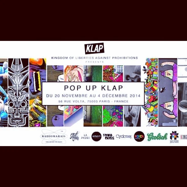 Pop Up KLAP at 56 rue Volta / November 20th - December 4th 2014