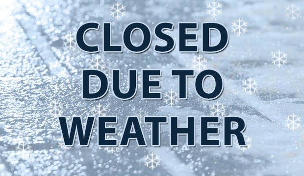 DUE TO THE WEATHER: WE WILL BE CLOSED TOMORROW, JANUARY 30TH We will reopen on Thursday, January 31st at 1:00pm Sorry for any inconvenience. Please be safe & stay warm!