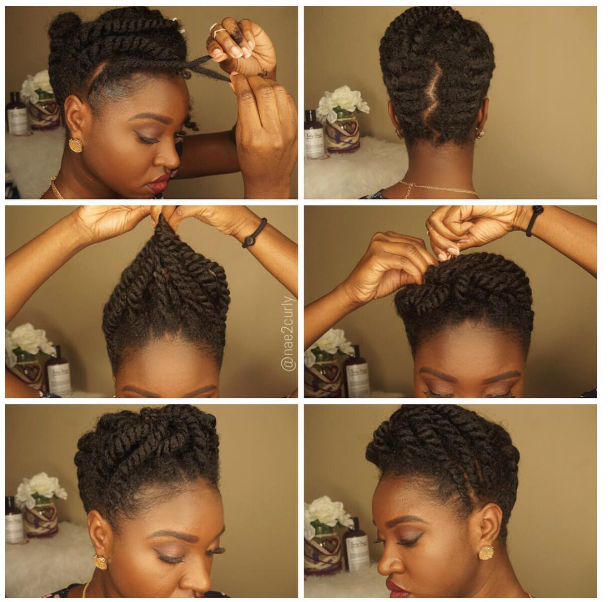 Flat Twist Updo