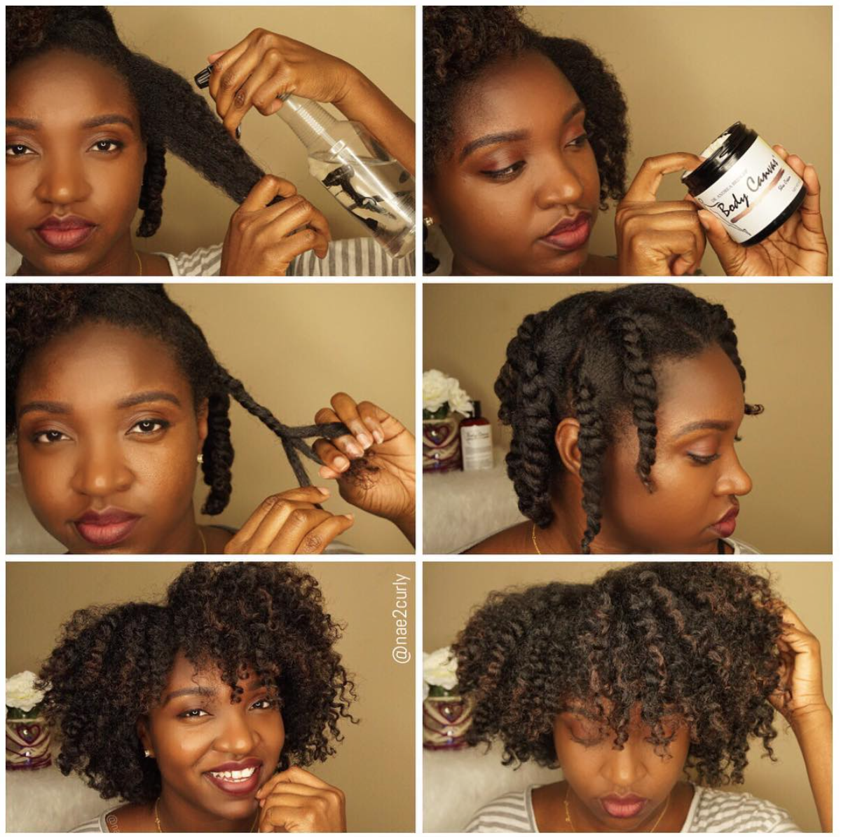 3 Strand Twist Out on Stretched Hair