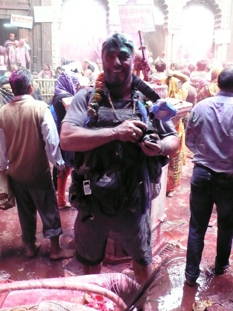A festival of colors! Holi Festival, Vrindavan, India
