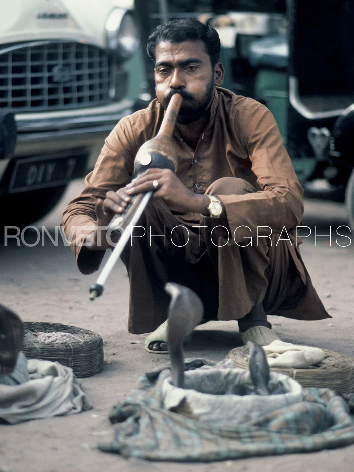 Snake charmer, New Delhi, India