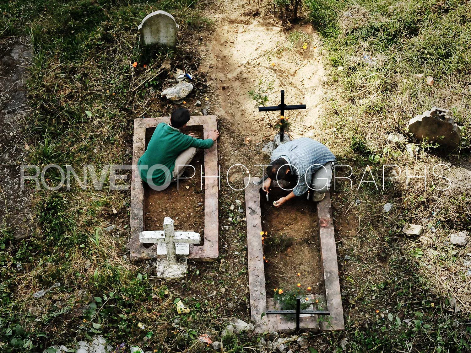 Grave prep, Darjelling, India