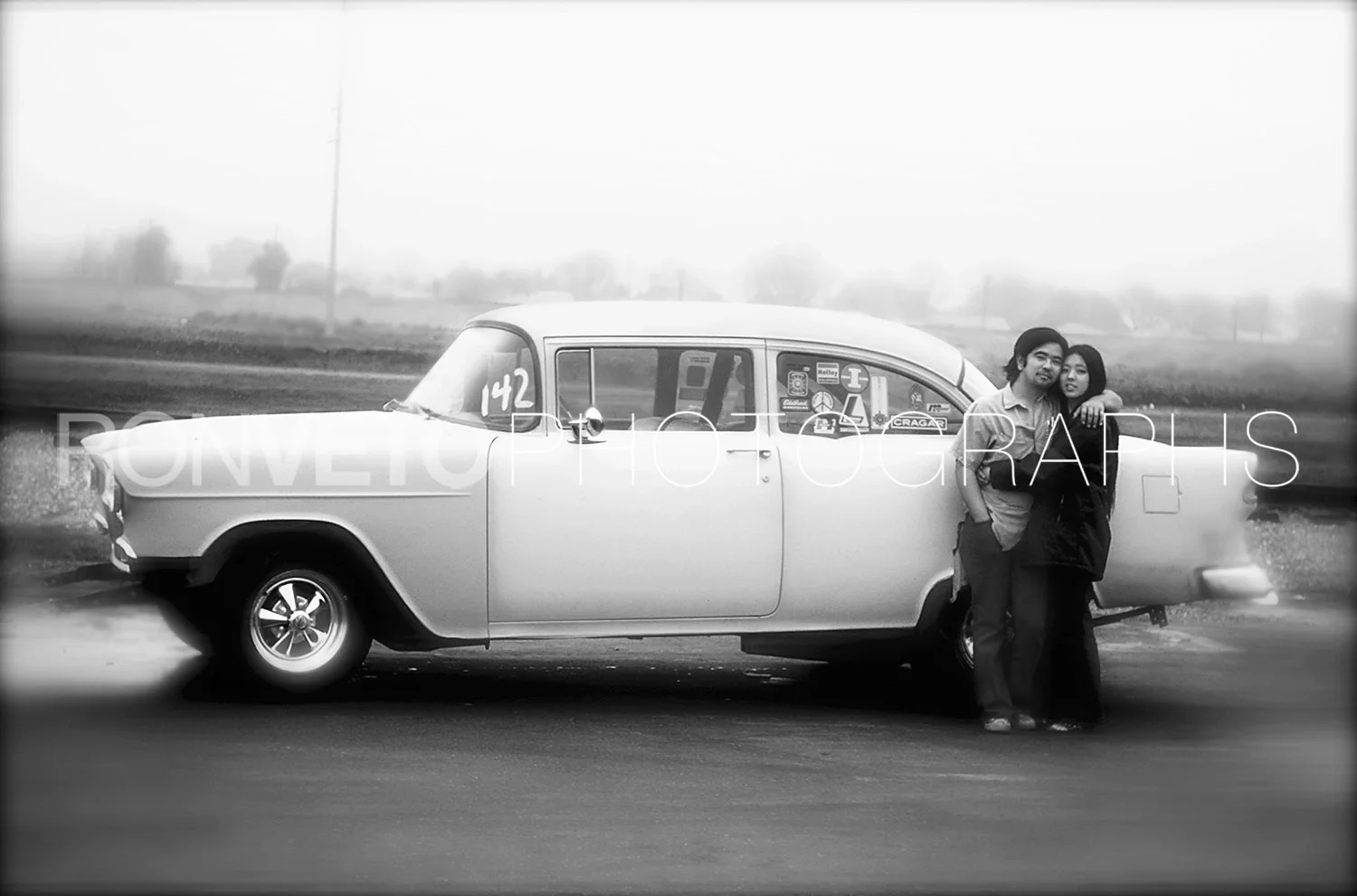 Mako and Tami, Broke down. Lions Drag strio, Los Angeles, CA.